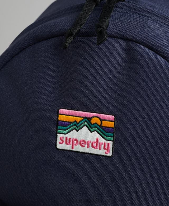 il Superdry נשים תיק גב מונטנה קלאסי וינטג' כְּחוֹל 4LX2Z4343 אביזרים