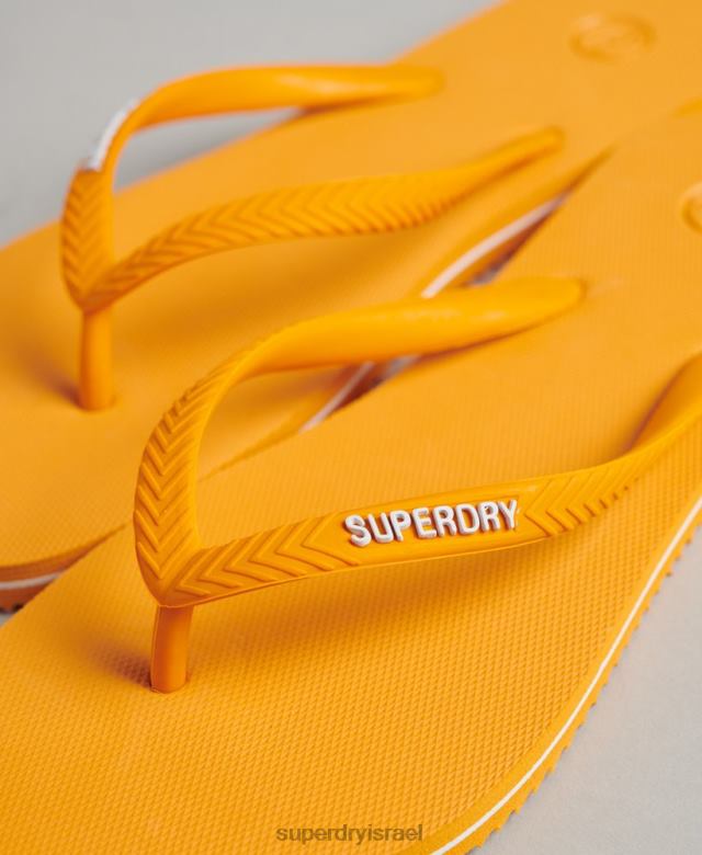 il Superdry נשים כפכפים קלאסיים וינטג' זהב 4LX2Z4361 נעליים