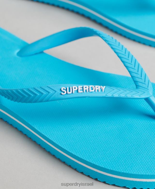 il Superdry נשים כפכפים קלאסיים וינטג' כְּחוֹל 4LX2Z4368 נעליים