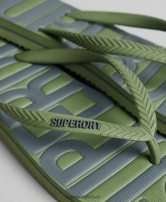 il Superdry נשים כפכפים טבעוניים וינטג' חָקִי 4LX2Z4377 נעליים