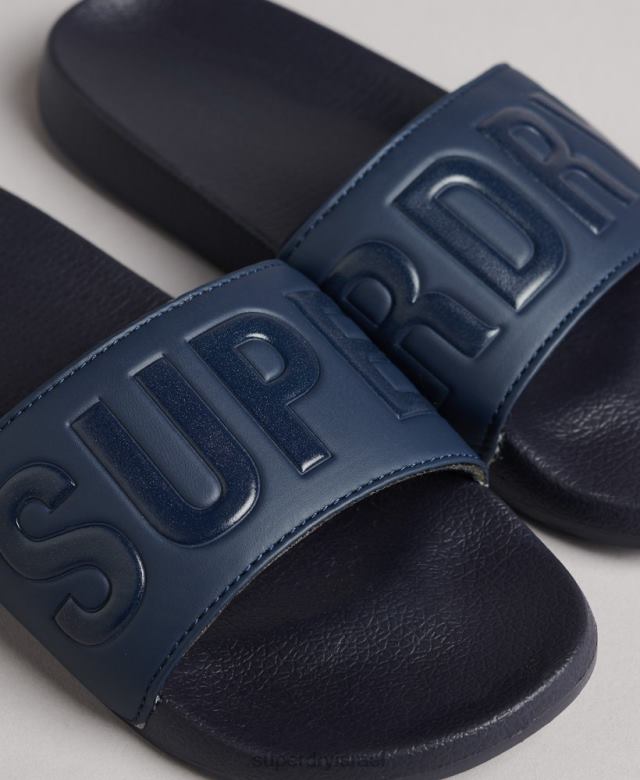 il Superdry נשים מחווני ליבה לבריכה חיל הים 4LX2Z4381 נעליים