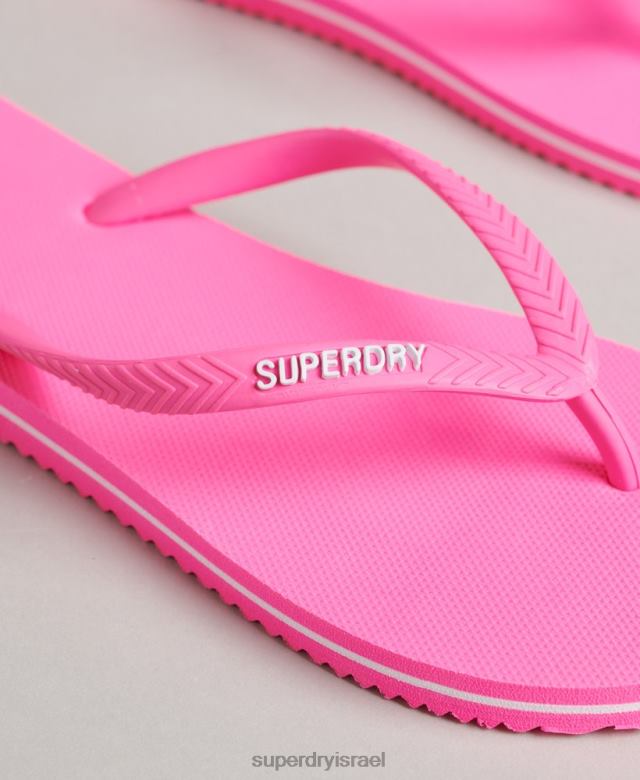 il Superdry נשים כפכפים קלאסיים וינטג' וָרוֹד 4LX2Z4382 נעליים