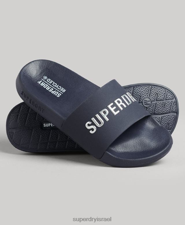 il Superdry נשים מחווני בריכה של לוגו קוד חיל הים 4LX2Z4392 נעליים