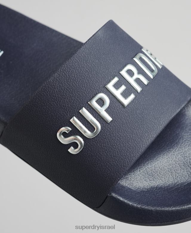 il Superdry נשים מחווני בריכה של לוגו קוד חיל הים 4LX2Z4392 נעליים