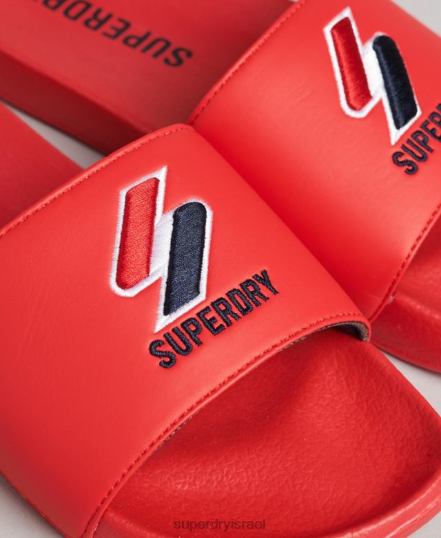 il Superdry נשים מחווני ליבה לבריכה אָדוֹם 4LX2Z4404 נעליים