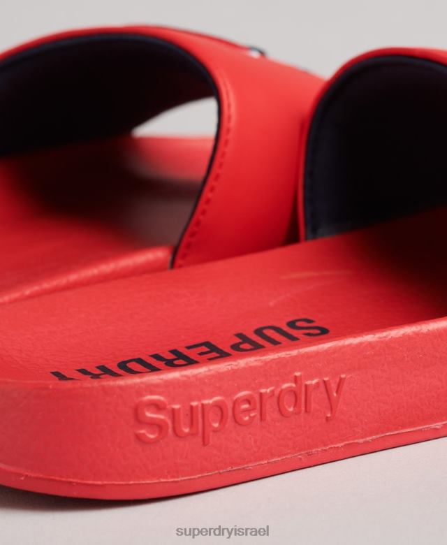 il Superdry נשים מחווני ליבה לבריכה אָדוֹם 4LX2Z4404 נעליים