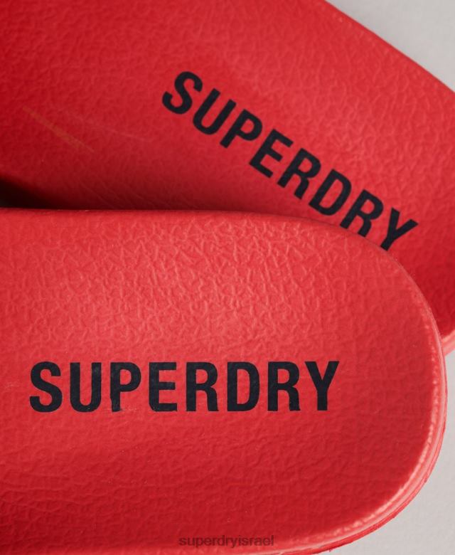 il Superdry נשים מחווני ליבה לבריכה אָדוֹם 4LX2Z4404 נעליים