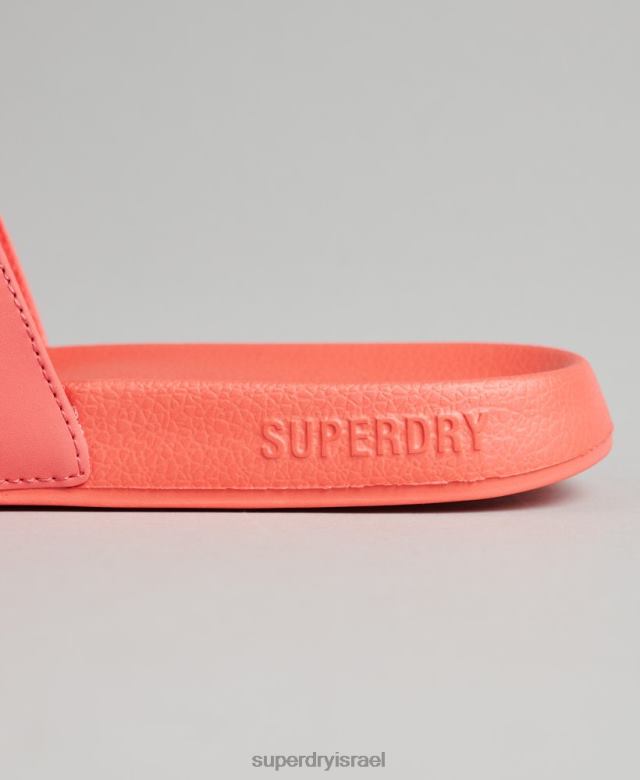 il Superdry נשים מחווני בריכה מעוצבים גרפיים אלמוג 4LX2Z4411 נעליים