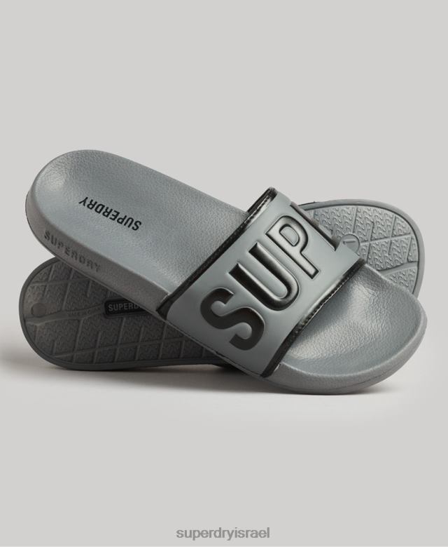 il Superdry גברים מחווני ליבה לבריכה שָׁחוֹר 4LX2Z46 נעליים