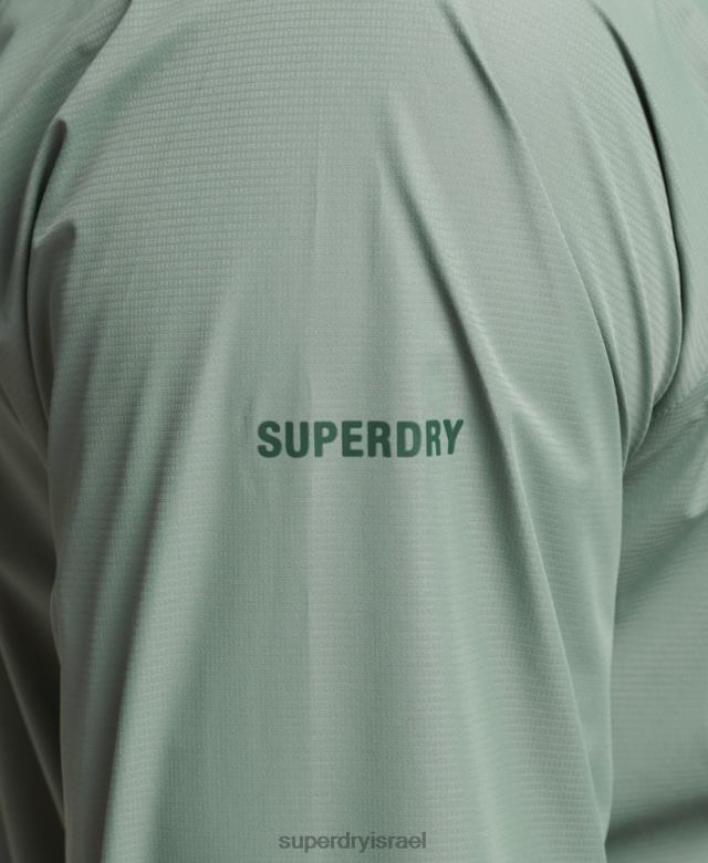 il Superdry גברים מעיל חסין מים ירוק 4LX2Z4635 הַלבָּשָׁה