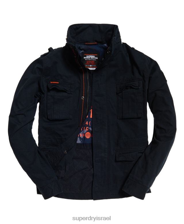 il Superdry גברים ז'קט כיס טירון קלאסי חיל הים 4LX2Z4754 הַלבָּשָׁה