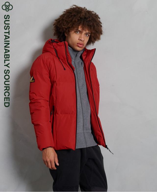 il Superdry גברים מעיל פחזנית אבולוציה אָדוֹם 4LX2Z4788 הַלבָּשָׁה