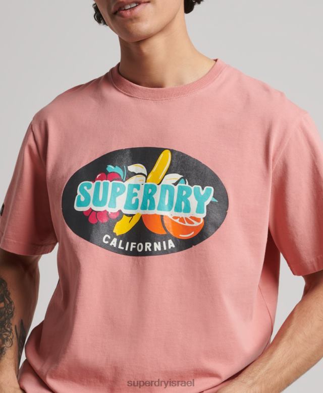 il Superdry גברים חולצת טריקו וינטג' לגולש רנצ'רו וָרוֹד 4LX2Z4854 הַלבָּשָׁה