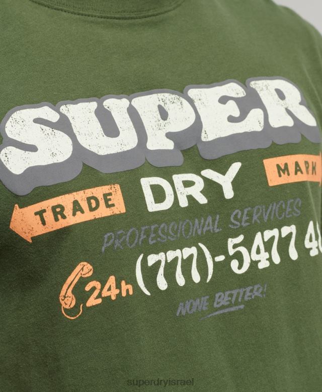 il Superdry גברים חולצת טריקו לסופר שלטים וינטג' אפור 4LX2Z4874 הַלבָּשָׁה