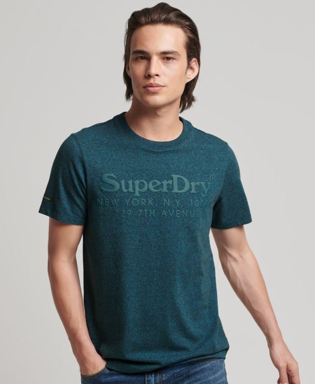 il Superdry גברים חולצת לוגו בגווני המקום כְּחוֹל 4LX2Z4943 הַלבָּשָׁה