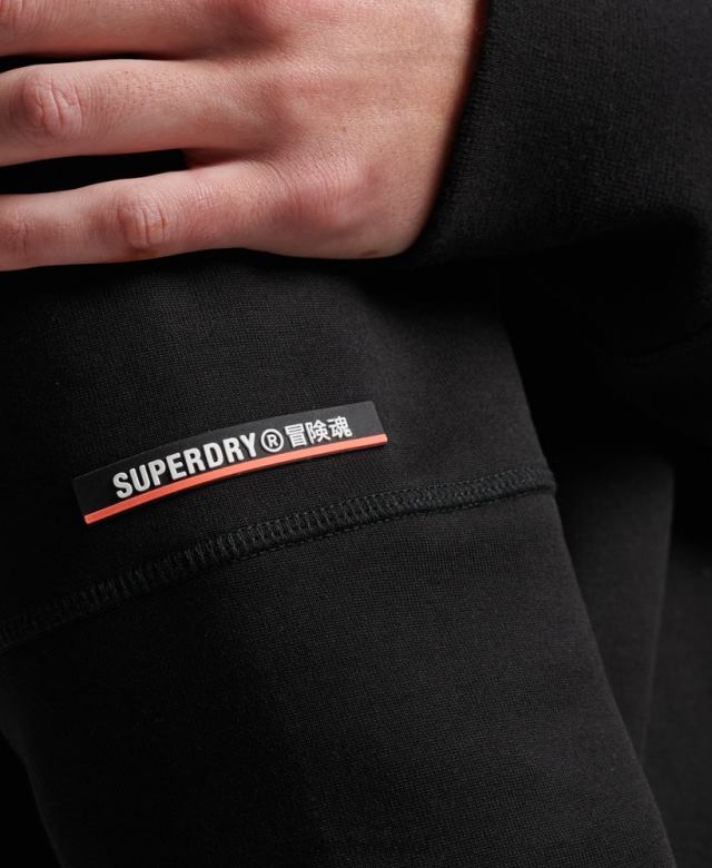 il Superdry גברים סווטשירט של צוות טכנולוגי שָׁחוֹר 4LX2Z504 הַלבָּשָׁה