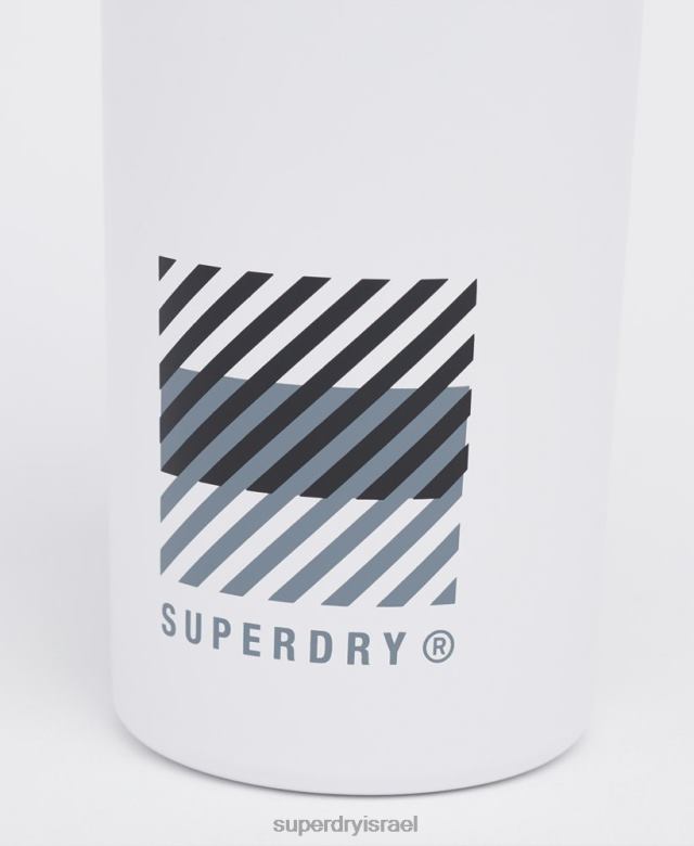 il Superdry גברים בקבוק פלדה לאימון לבן 4LX2Z5368 אביזרים