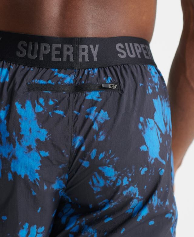 il Superdry גברים מכנסי ריצה קצרים כְּחוֹל 4LX2Z5379 הַלבָּשָׁה