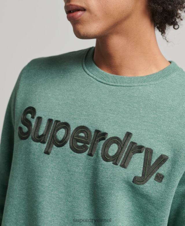 il Superdry גברים סווטשירט צוות קלאסי עם לוגו ליבה חָקִי 4LX2Z537 הַלבָּשָׁה