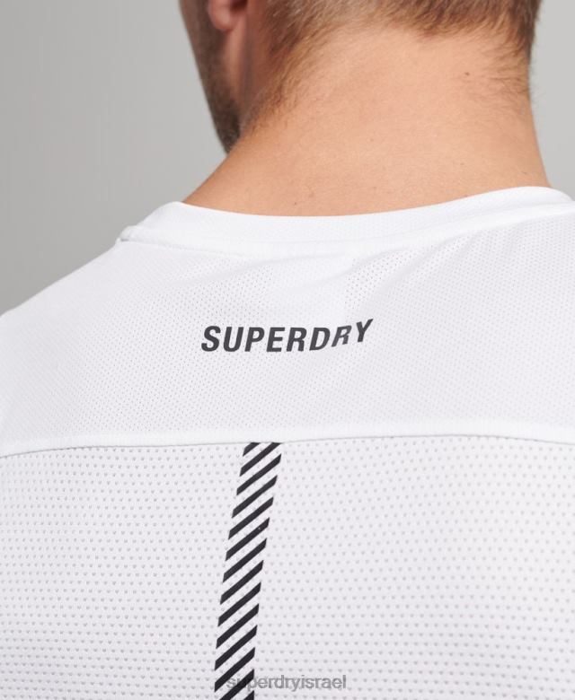 il Superdry גברים וסט ריצה לבן 4LX2Z5397 הַלבָּשָׁה