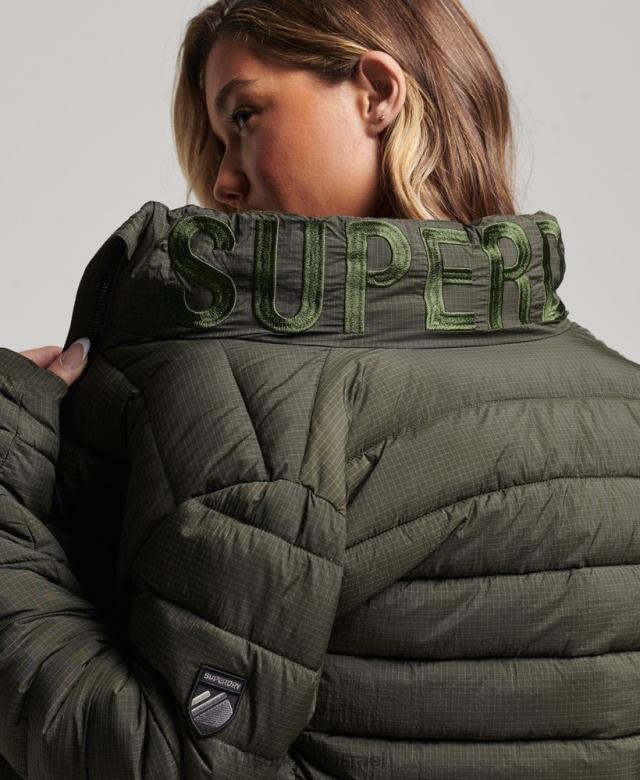 il Superdry נשים ז'קט לוגו קלאסי ירוק 4LX2Z5437 הַלבָּשָׁה