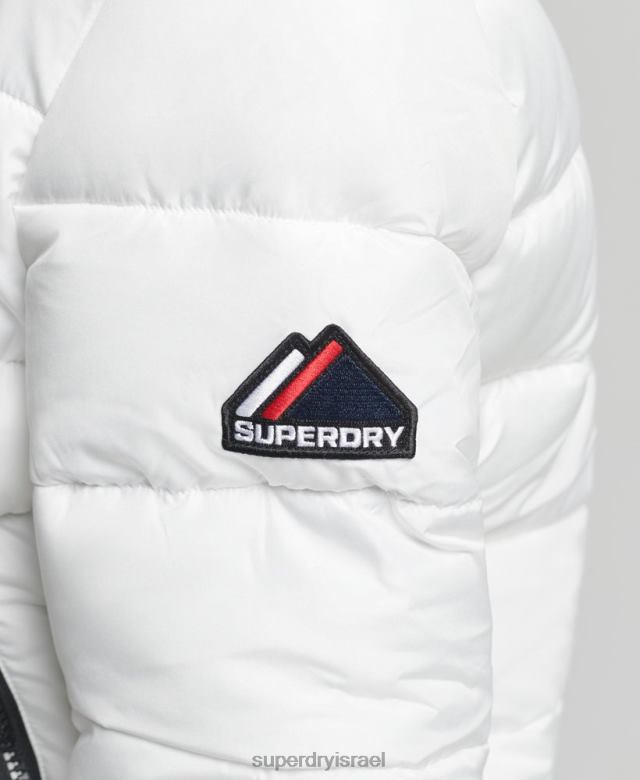 il Superdry נשים פחזנית ספורט רוח לבן 4LX2Z5556 הַלבָּשָׁה