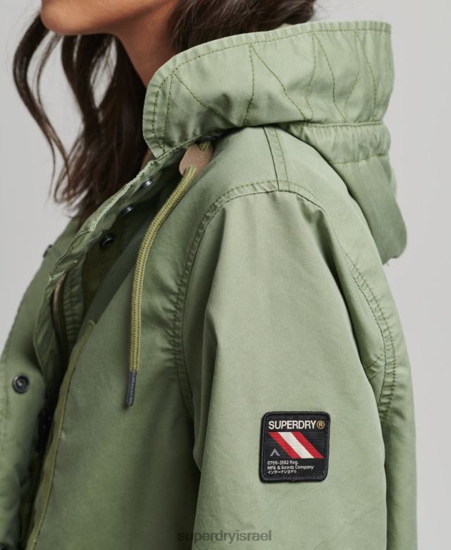 il Superdry נשים מעיל פארקה שדה חָקִי 4LX2Z5663 הַלבָּשָׁה