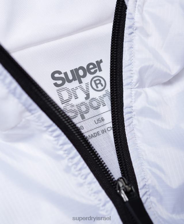 il Superdry נשים מעיל עטלף פעיל לבן 4LX2Z5721 הַלבָּשָׁה