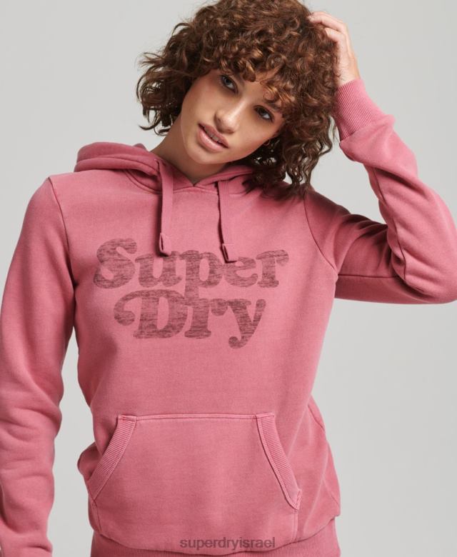 il Superdry נשים קפוצ'ון קלאסי קופר אָדוֹם 4LX2Z5759 הַלבָּשָׁה