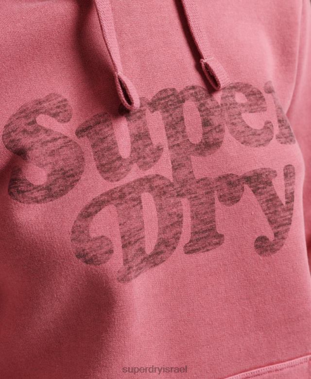 il Superdry נשים קפוצ'ון קלאסי קופר אָדוֹם 4LX2Z5759 הַלבָּשָׁה