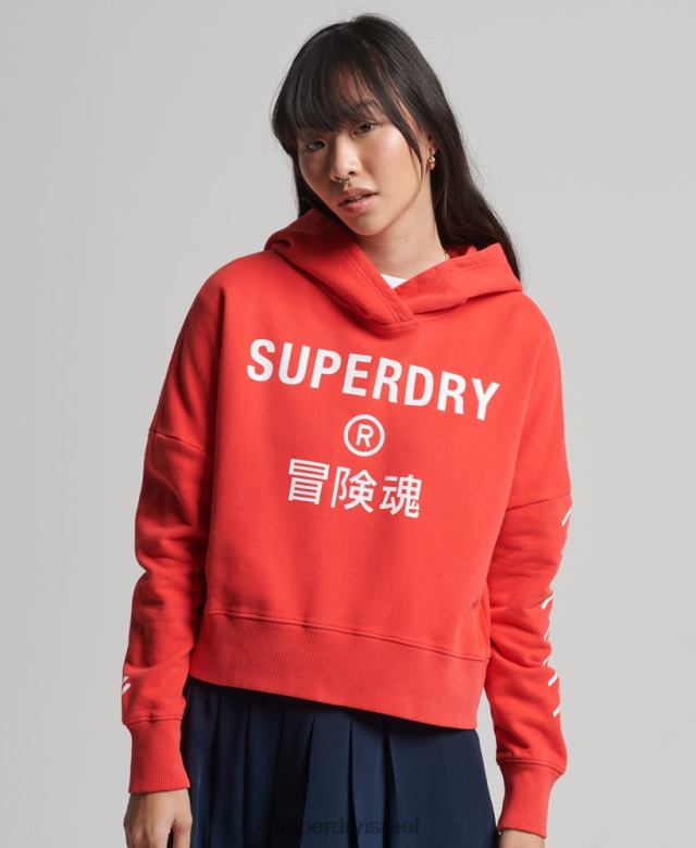 il Superdry נשים קפוצ'ון קופסת קפוצ'ון קוד ליבה ספורט אלמוג 4LX2Z5857 הַלבָּשָׁה