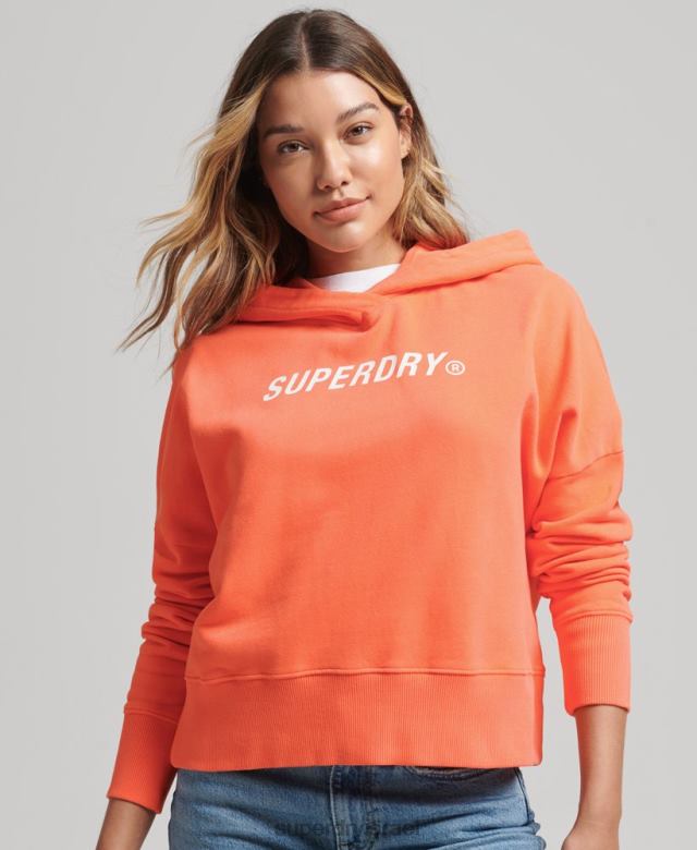 il Superdry נשים קפוצ'ון קופסת קפוצ'ון קוד ליבה ספורט וָרוֹד 4LX2Z5937 הַלבָּשָׁה