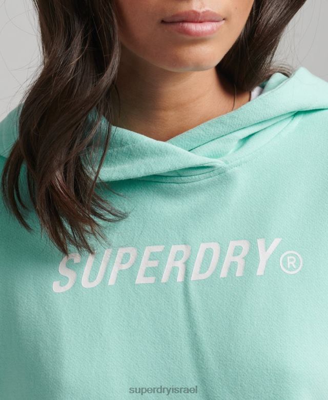 il Superdry נשים קפוצ'ון קופסת קפוצ'ון קוד ליבה ספורט כְּחוֹל 4LX2Z6001 הַלבָּשָׁה