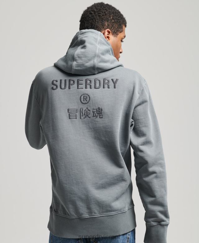 il Superdry גברים קפוצ'ון רופף צבע בגד שָׁחוֹר 4LX2Z6007 הַלבָּשָׁה