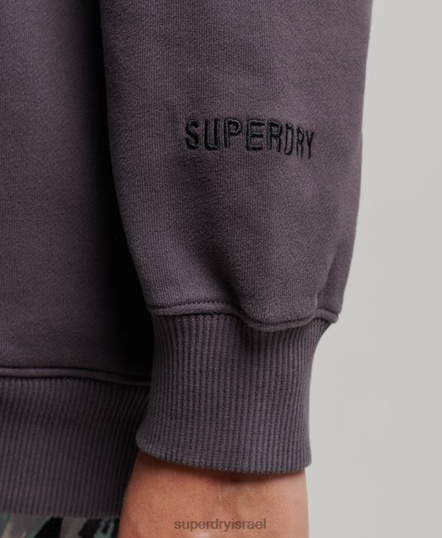 il Superdry נשים קפוצ'ון אוברסייז ליבת כותנה אורגנית סָגוֹל 4LX2Z6032 הַלבָּשָׁה