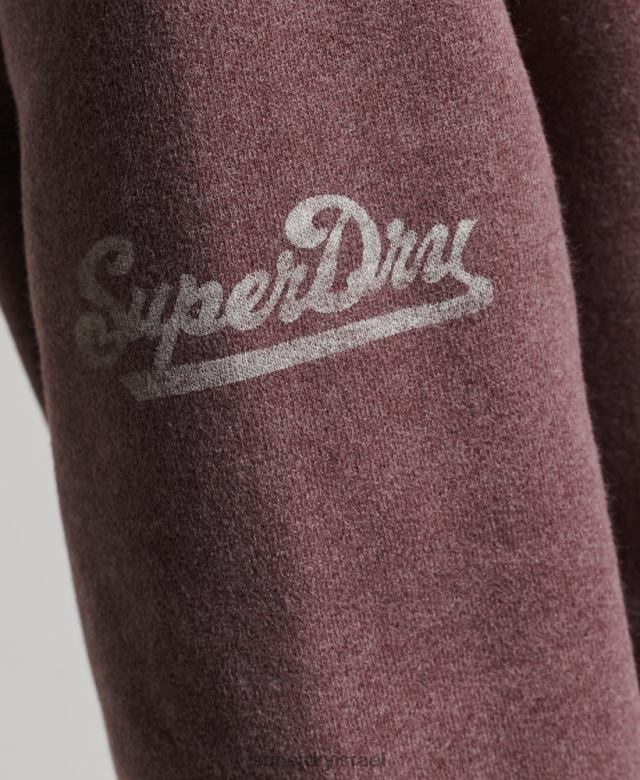 il Superdry נשים חלק עליון למסלול חצי רוכסן בגודל גדול אָדוֹם 4LX2Z6043 הַלבָּשָׁה