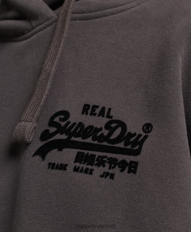 il Superdry נשים קפוצ'ון מתאים לקופסת לוגו וינטג' חום 4LX2Z6067 הַלבָּשָׁה