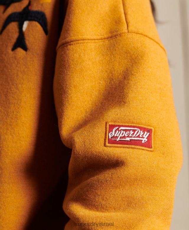 il Superdry נשים קפוצ'ון קופסתי סויקה מעוטר זהב 4LX2Z6099 הַלבָּשָׁה