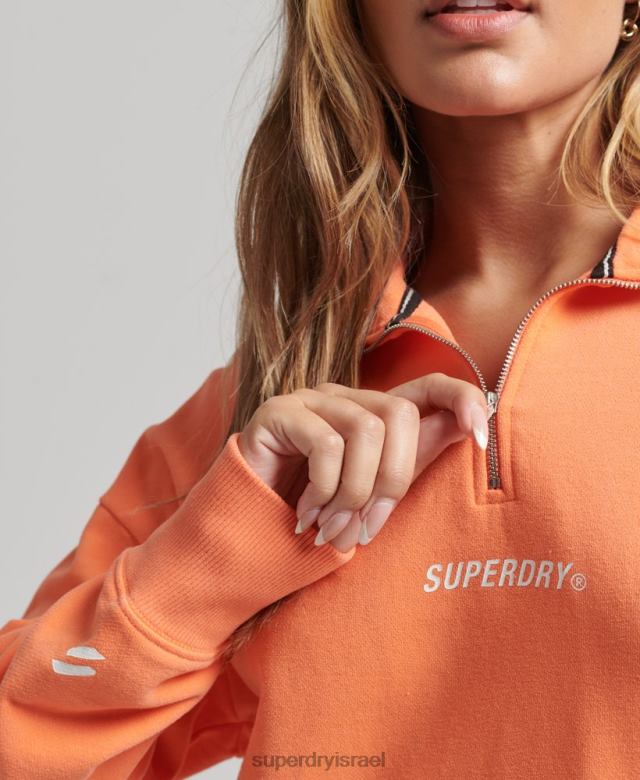 il Superdry נשים מרכז ספורט ליבה עם חצי רוכסן וָרוֹד 4LX2Z6101 הַלבָּשָׁה