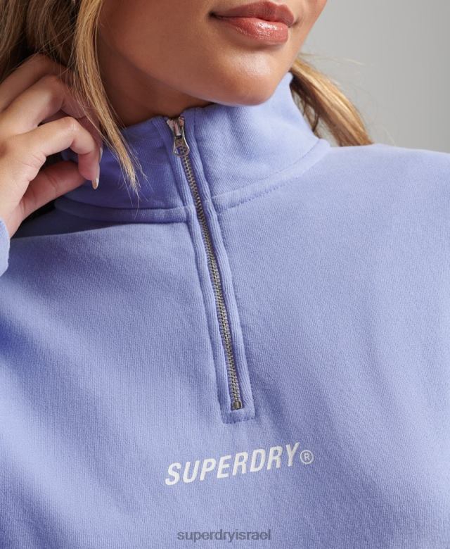 il Superdry נשים מרכז ספורט ליבה עם חצי רוכסן סָגוֹל 4LX2Z6111 הַלבָּשָׁה