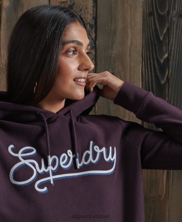 il Superdry נשים קפוצ'ון צלעות רך במיוחד סָגוֹל 4LX2Z6180 הַלבָּשָׁה