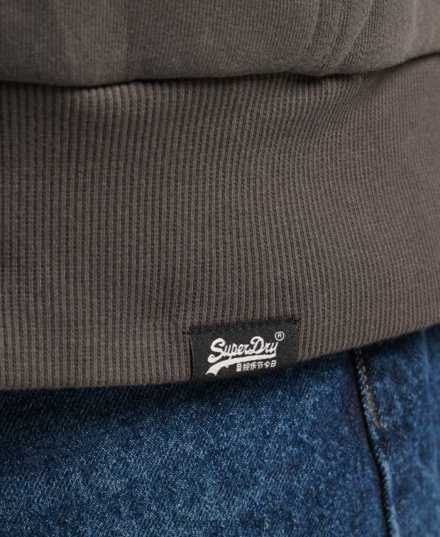 il Superdry גברים קפוצ'ון עם רוכסן חיוני בורג אפור כהה 4LX2Z618 הַלבָּשָׁה