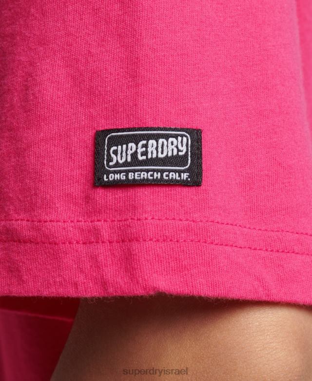 il Superdry נשים חולצת טריקו קאלי וינטג' וָרוֹד 4LX2Z6198 הַלבָּשָׁה