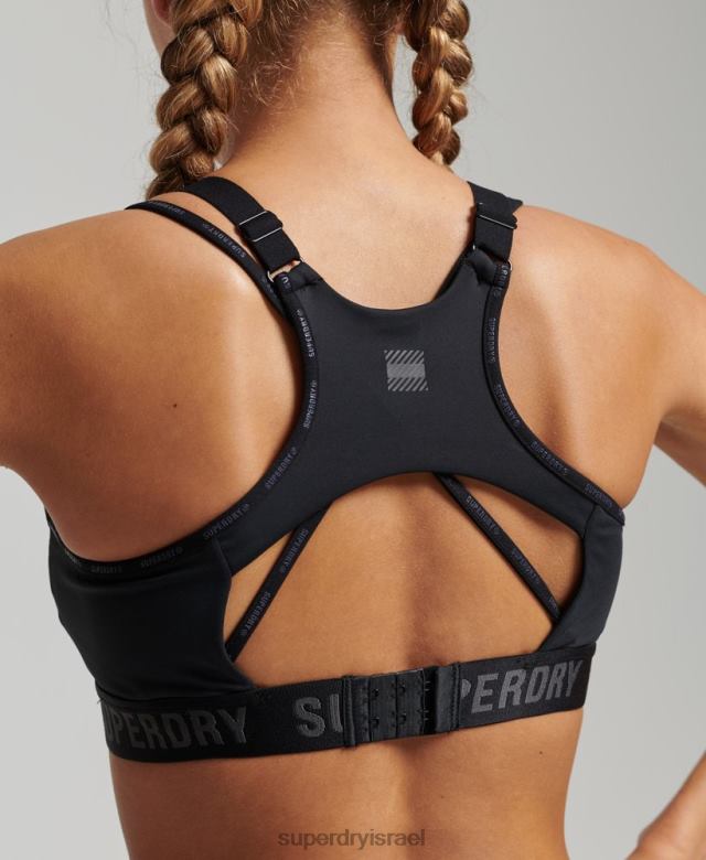 il Superdry נשים חזיית ריצה שָׁחוֹר 4LX2Z6323 הַלבָּשָׁה