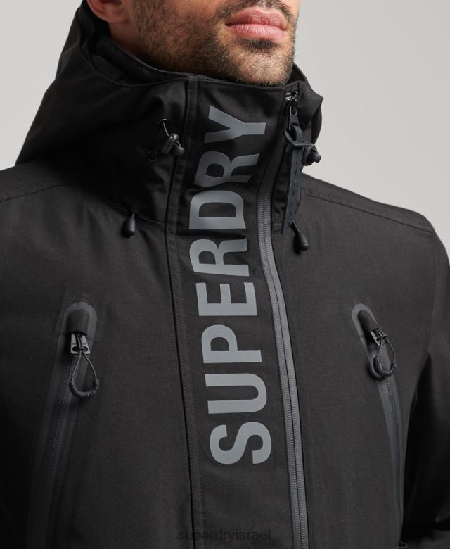 il Superdry גברים מעיל הצלה אולטימטיבי שָׁחוֹר 4LX2Z6403 הַלבָּשָׁה