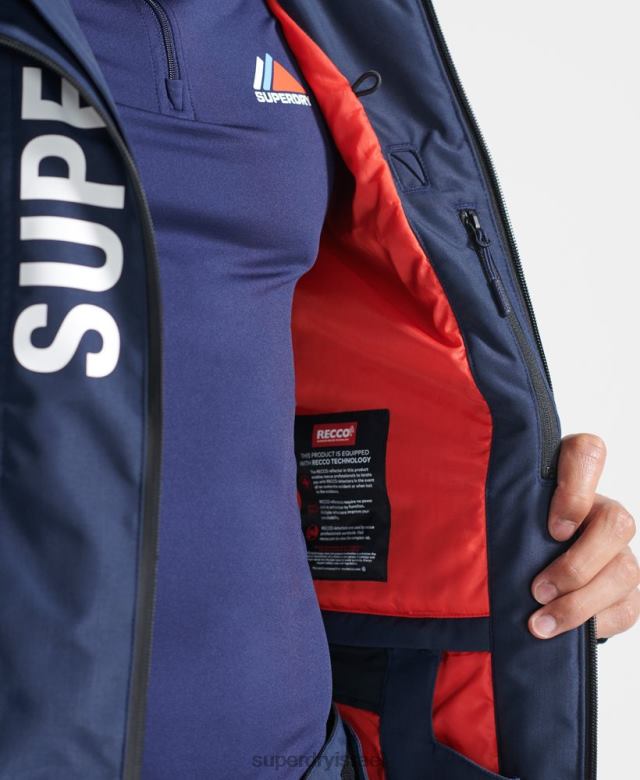 il Superdry גברים מעיל הצלה אולטימטיבי חיל הים 4LX2Z6466 הַלבָּשָׁה