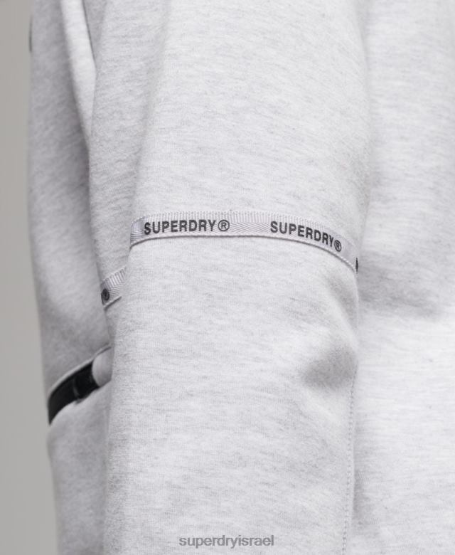 il Superdry גברים קפוצ'ון טכנולוגי אפור 4LX2Z647 הַלבָּשָׁה