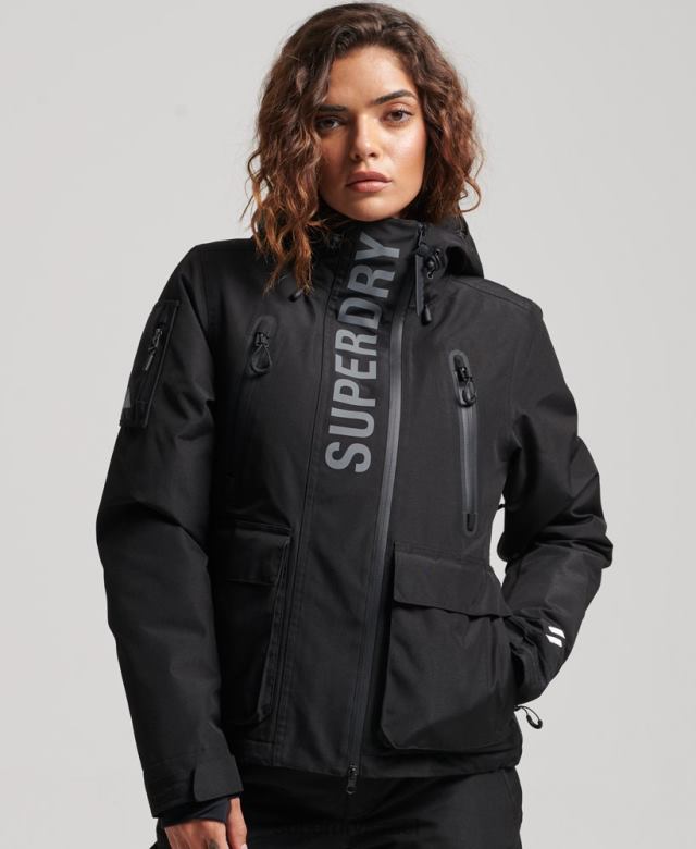 il Superdry נשים מעיל הצלה אולטימטיבי שָׁחוֹר 4LX2Z6541 הַלבָּשָׁה