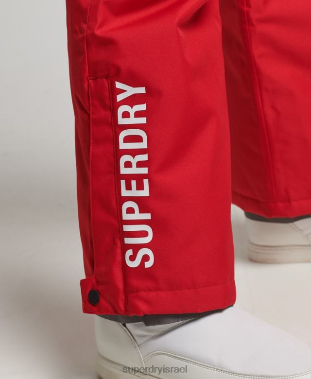 il Superdry נשים מכנסי הצלה אָדוֹם 4LX2Z6548 הַלבָּשָׁה