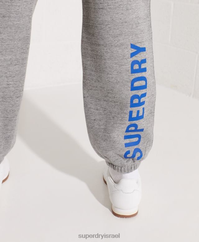 il Superdry נשים ג'וגרים בקולג' העירוני אפור בהיר 4LX2Z6563 הַלבָּשָׁה